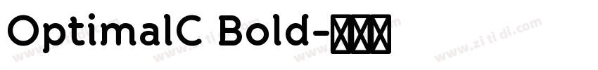 OptimalC Bold字体转换